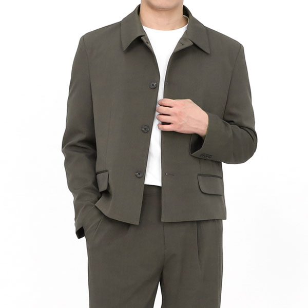 남성 블레이저 싱글 카라 자켓 재킷 BIT166